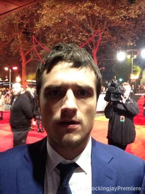 Josh Hutcherson at the world premiere of The Hunger Games: Mockingjay ...