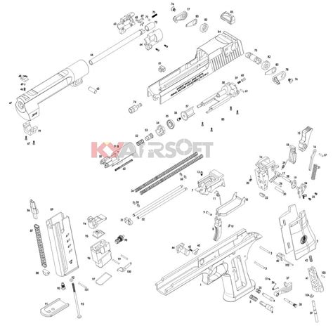 Desert Eagle #67 - Desert Eagle .50 Cal - Desert Eagle .50 Cal Series - WE Pistols (GBBP) - Parts