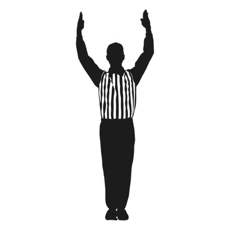 Football Referee Touchdown Cut Out PNG & SVG Design For T-Shirts