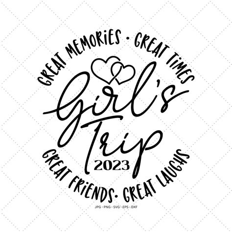 Girls Trip Gift Vacation Svg Girl Group Matching Friends - Etsy