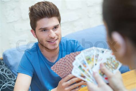 friends playing cards | Stock image | Colourbox