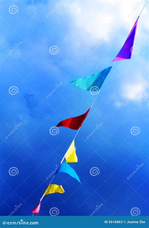 Flags blowing in the wind stock image. Image of celebrate - 5616863