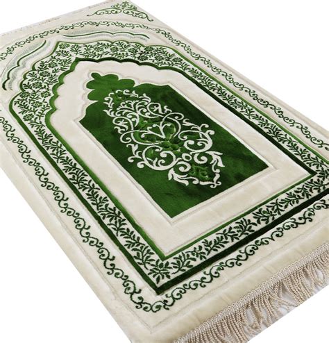 Orthopedic Padded Foam Cushion Muslim Prayer Rug - Thick Velvet Islamic Namaz Sajadah Janamaz ...
