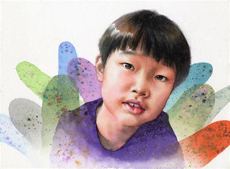 Watercolor portrait,children's,works,art,watercolor - free image from ...