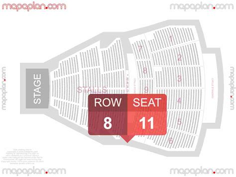 London Hammersmith Eventim Apollo detailed interactive seating plan ...