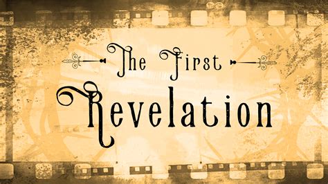 The First Revelation — Navarre United Methodist Church