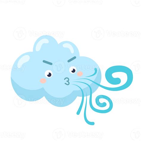 wind cartoon in flat style 8480630 PNG