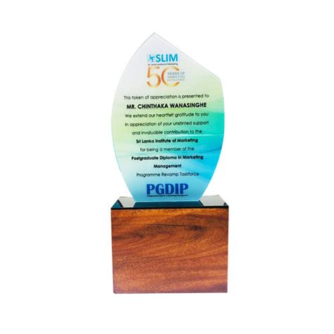 Customized Acrylic Trophy - IDEA - Target Design Solutions Sri Lanka