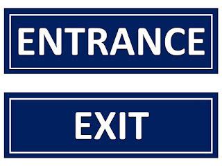 Entrance and Exit Signages for Schools and Offices