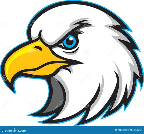 Eagle Head Mascot Logo stock vector. Illustration of eagle - 7305248