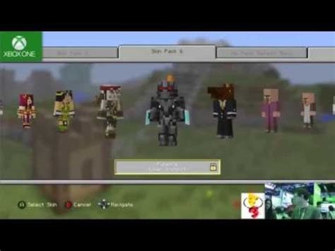 Minecraft Xbox One Skin Pack 6 Showcase - YouTube