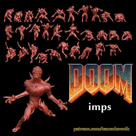 Descargar archivo STL gratis Doom - Imps (Eterno)・Modelo para la impresora 3D・Cults