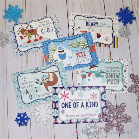 Winter Break Postcards for Students – Amanda Creation