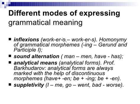 Grammatical meaning