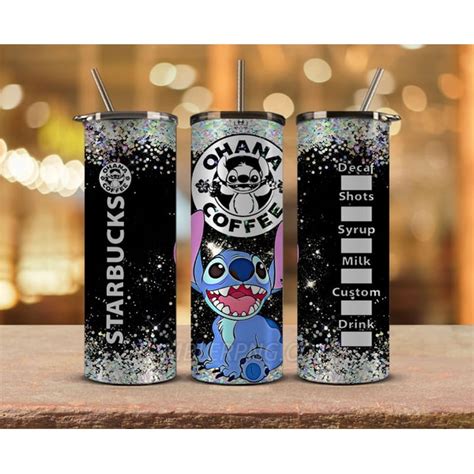 Stitch Starbucks Tumbler Wrap, Stitch Png, Stitch Tumbler P - Inspire Uplift