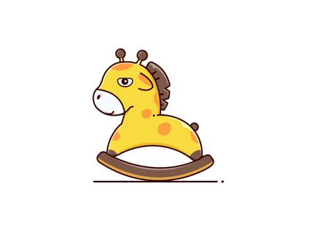 Giraffe & Rocking horse by Sarah on Dribbble