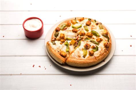 Indian Paneer Pizza with Fresh Cottage Cheese Stock Photo - Image of pizzeria, pizza: 114921902