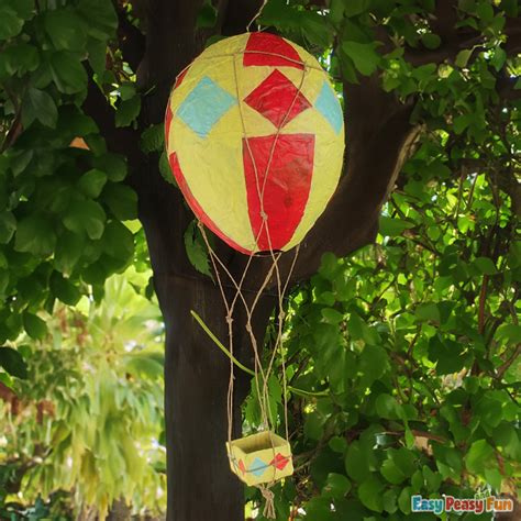 How to Make a Paper Mache Hot Air Balloon - Easy Peasy and Fun