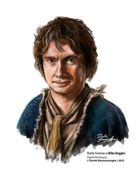 ArtStation - Bilbo Baggins Potrait Painting