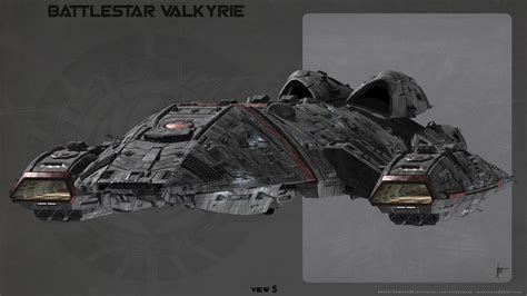 Robert Bonchune - Battlestar Valkyrie - Plan and angled views