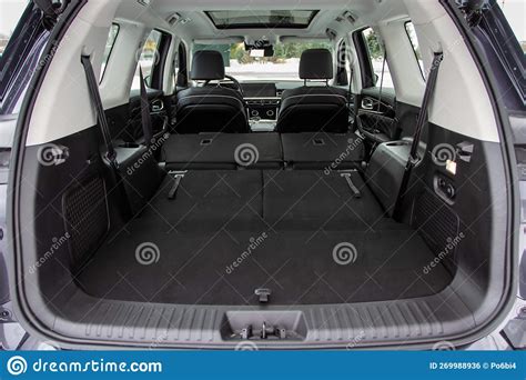 Huge, Clean and Empty Car Trunk in Interior of Compact Suv. Stock Photo - Image of road, view ...