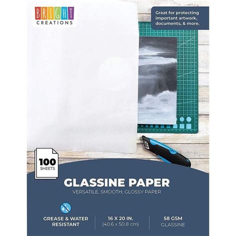 Glassine Paper Sheets for Artwork (16 x 20 in, 100 Pack) in 2021 | Wrap recipes, Arts and crafts ...