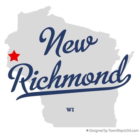 Map of New Richmond, WI, Wisconsin