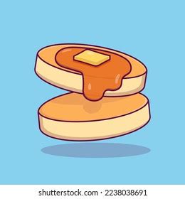 Floating Pancake Cartoon Vector Illustration Stock Vector (Royalty Free) 2238038691 | Shutterstock