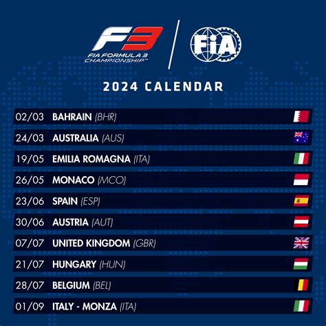 2024 FIA Formula 3 Calendar announced | Federation Internationale de l ...