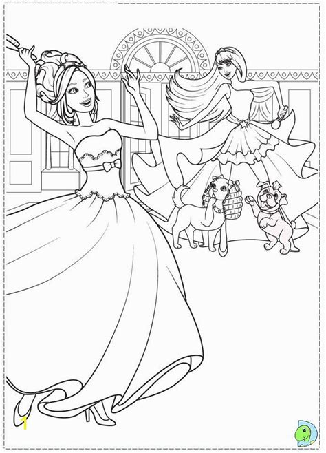 Barbie 12 Dancing Princesses Coloring Pages | divyajanani.org