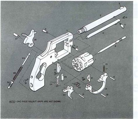 Model Revolver - Firearms Assembly - Bev Fitchett's Guns