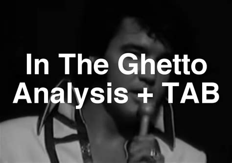 In The Ghetto chords by Elvis Presley with TAB - SpyTunes Lessons