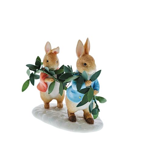 Peter Rabbit and Flopsy Figurine | The Victorian Christmas Shop