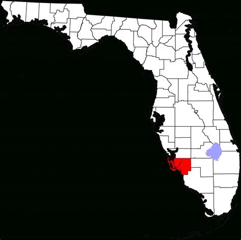 File:map Of Florida Highlighting Lee County.svg - Wikipedia - Map Of ...