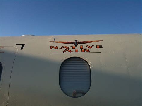 Cool logo on N970NA, Native Air medevac plane. | Posted from… | Nelson Minar | Flickr