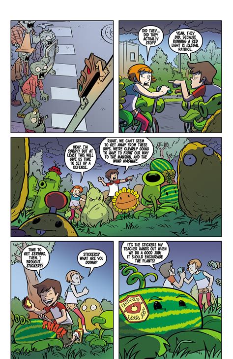 Plants vs. Zombies - Read free Comics online!: Plants vs. Zombies: Lawnmageddon Issue #5