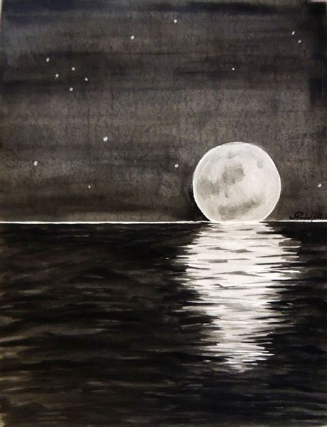 Moon Set Painting