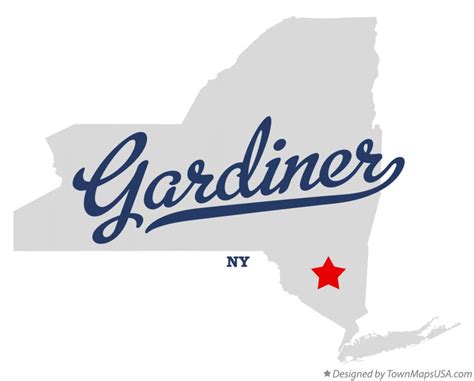 Map of Gardiner, NY, New York