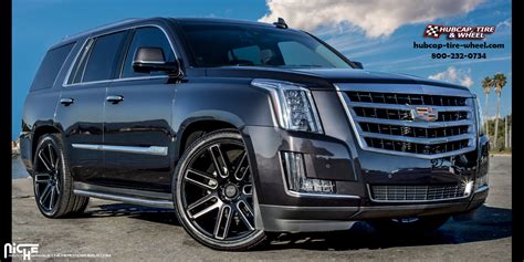 Cadillac Escalade Niche M096 Elan Wheels Matte Black Milled