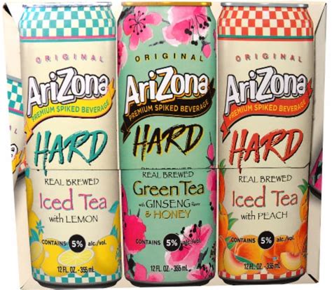 Arizona Premium Spiked Hard Iced Tea Party Pack, 12 pk / 12 fl oz - Kroger