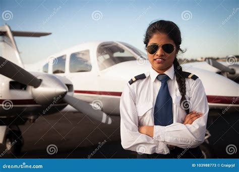 Female Pilot In Uniform Royalty-Free Stock Photo | CartoonDealer.com ...