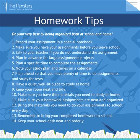 How to Do Homework the Right Way | ThePensters.com