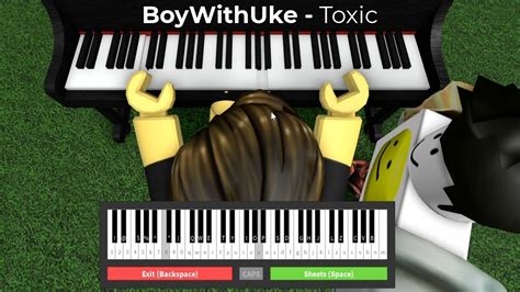 I played BoyWithUke 'Toxic' on Roblox Piano Acordes - Chordify