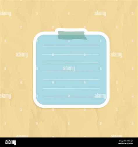 Blue reminder note sticker vector Stock Vector Image & Art - Alamy