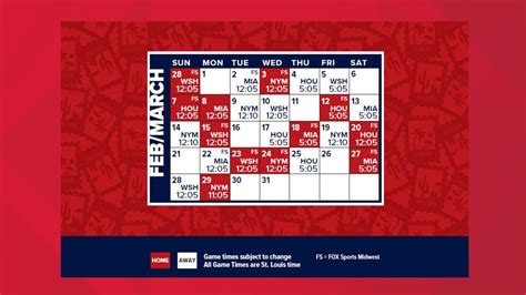 Cardinals spring training TV schedule | ksdk.com