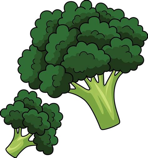 Broccoli Vegetable Cartoon Colored Clipart 21964633 Vector Art at Vecteezy