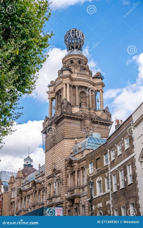 Exterior of the London Coliseum in London Showing the Central Tower and Detail Editorial Photo ...