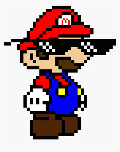 Super Mario Pixel Art , Png Download - Paper Mario Pixel Art ...