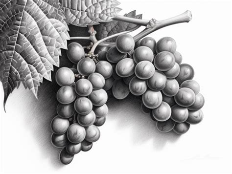 Black And White Drawing Of A Bunch Of Grapes, Coloring Page Grape PNG ...