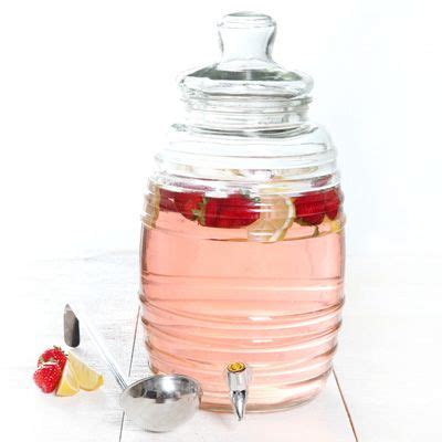 Simplemente Delicioso Agua Fresca 3-Gallon Glass Jar w/Spigot and Ladle ...